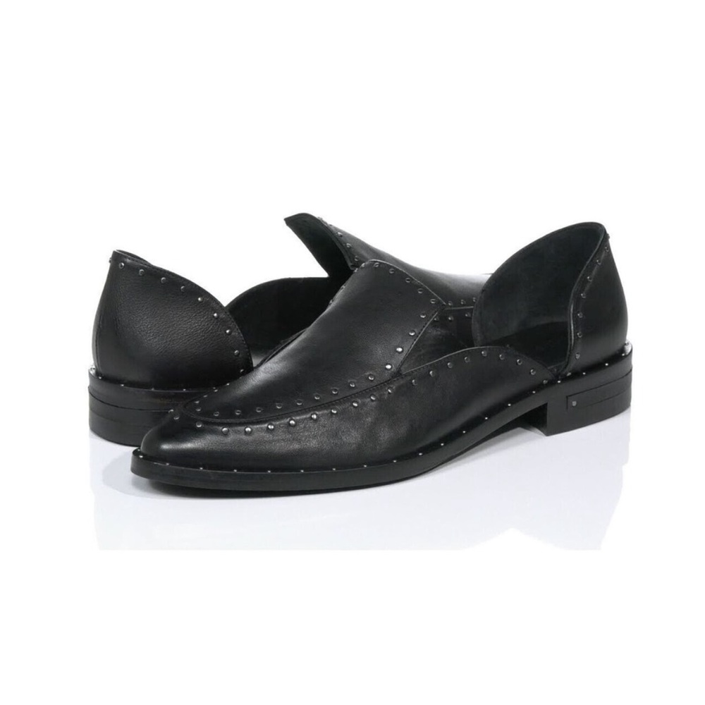 Freda Salvador Celine Hardware D'orsay Slip On Loafer Flats Womens 9